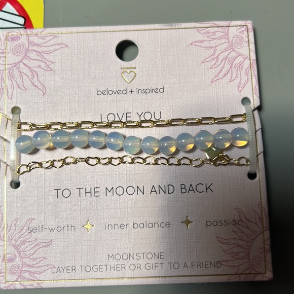 New with tags Beloved and Inspired bracelet set. I love you to the moon and back - Picture 3 of 3